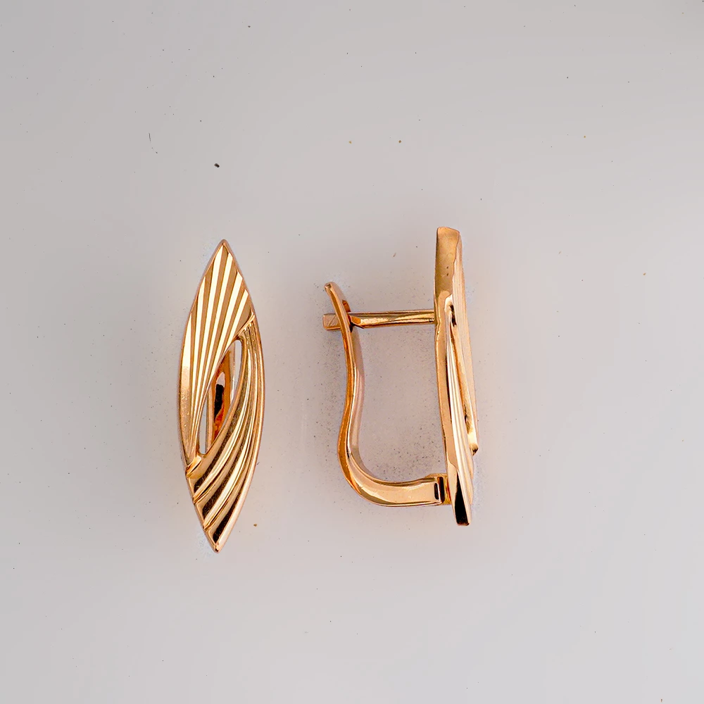 Серьги из красного золота 583 пробы