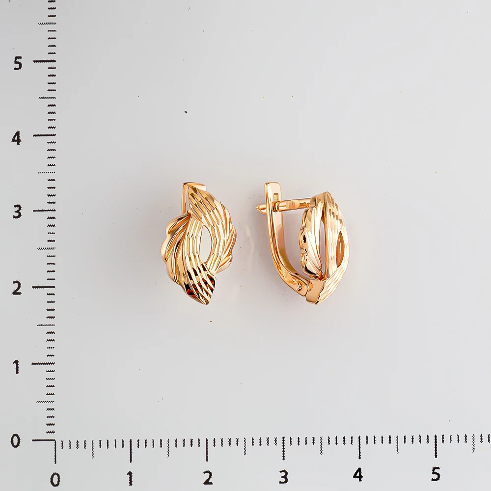 Серьги из красного золота 585 пробы