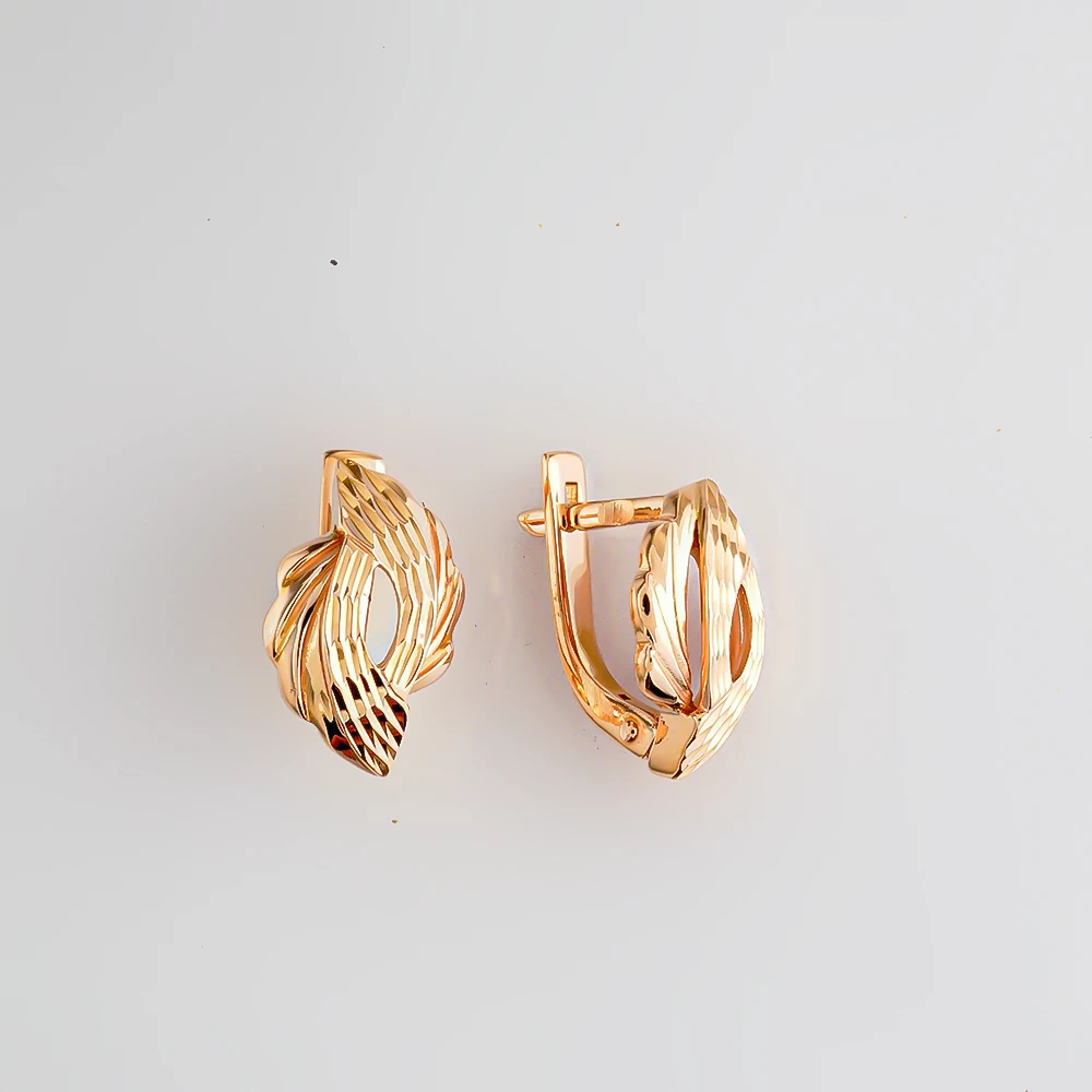 Серьги из красного золота 585 пробы
