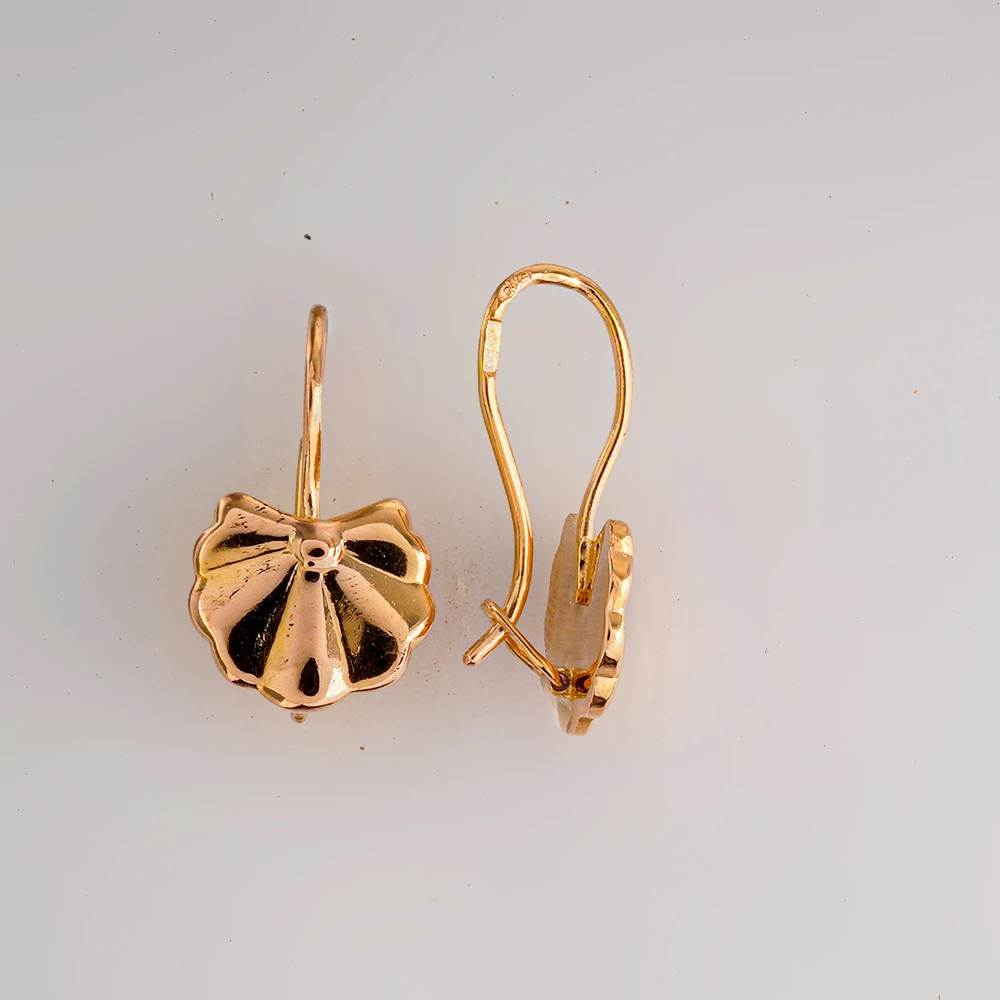 Серьги из красного золота 583 пробы