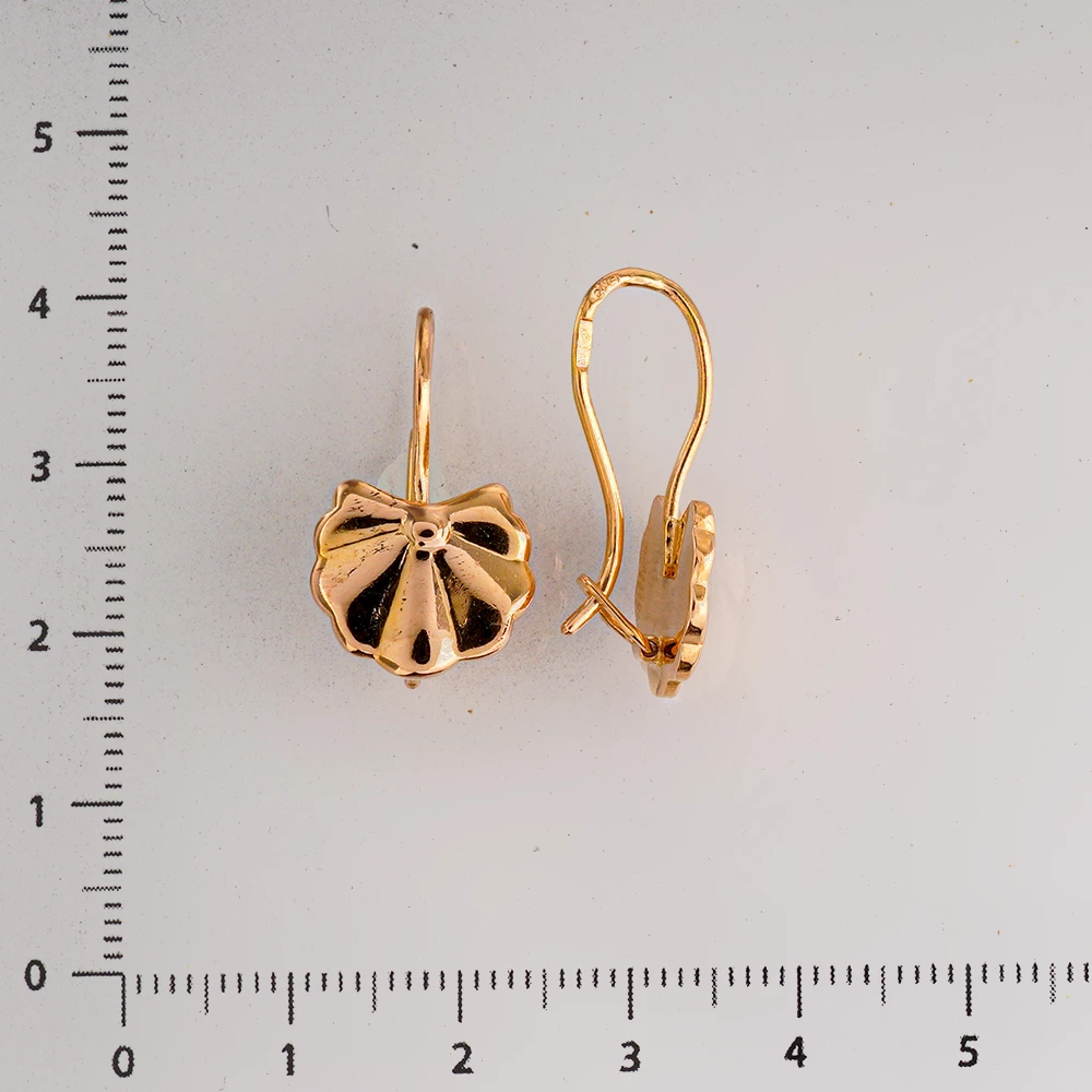 Серьги из красного золота 583 пробы
