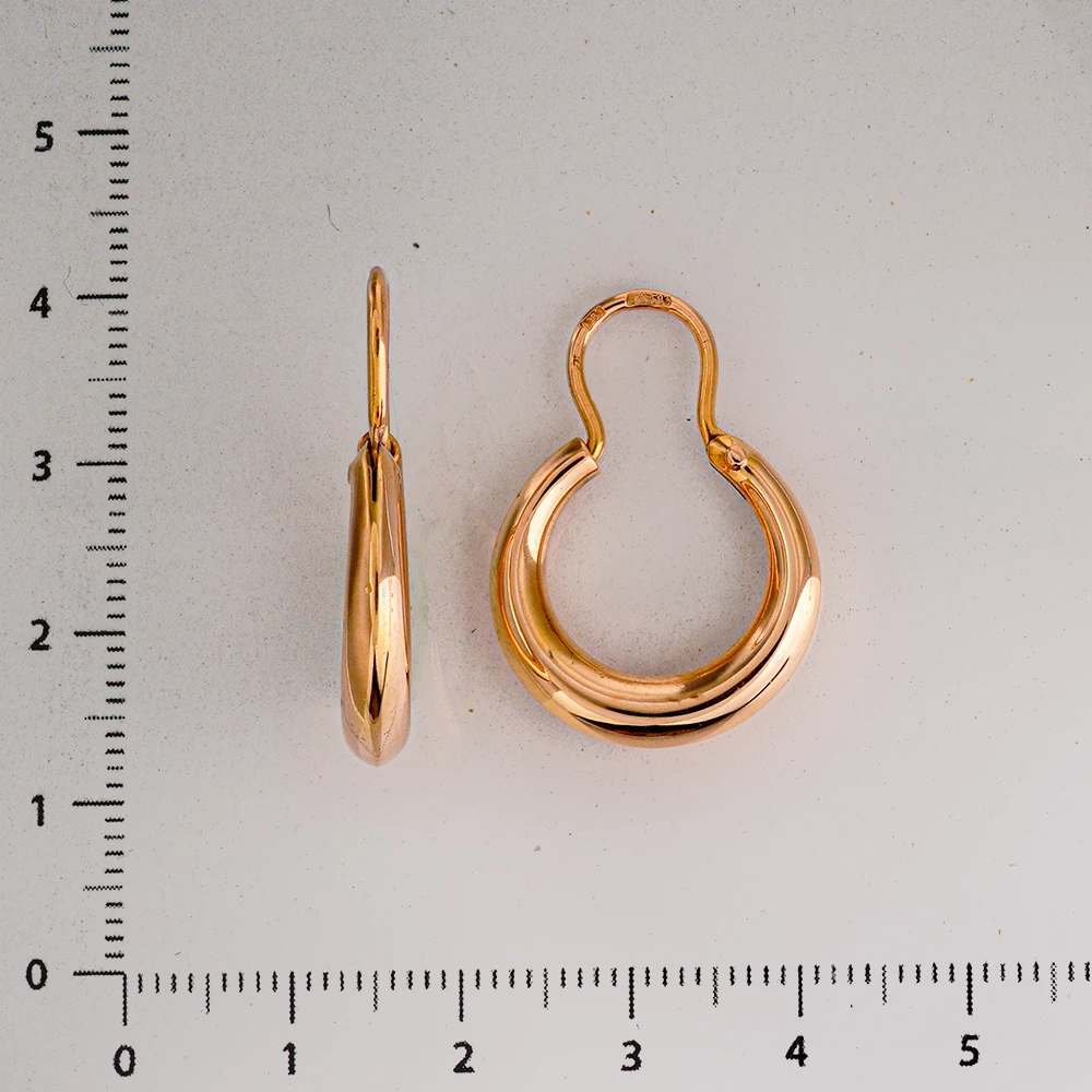 Серьги из красного золота 583 пробы