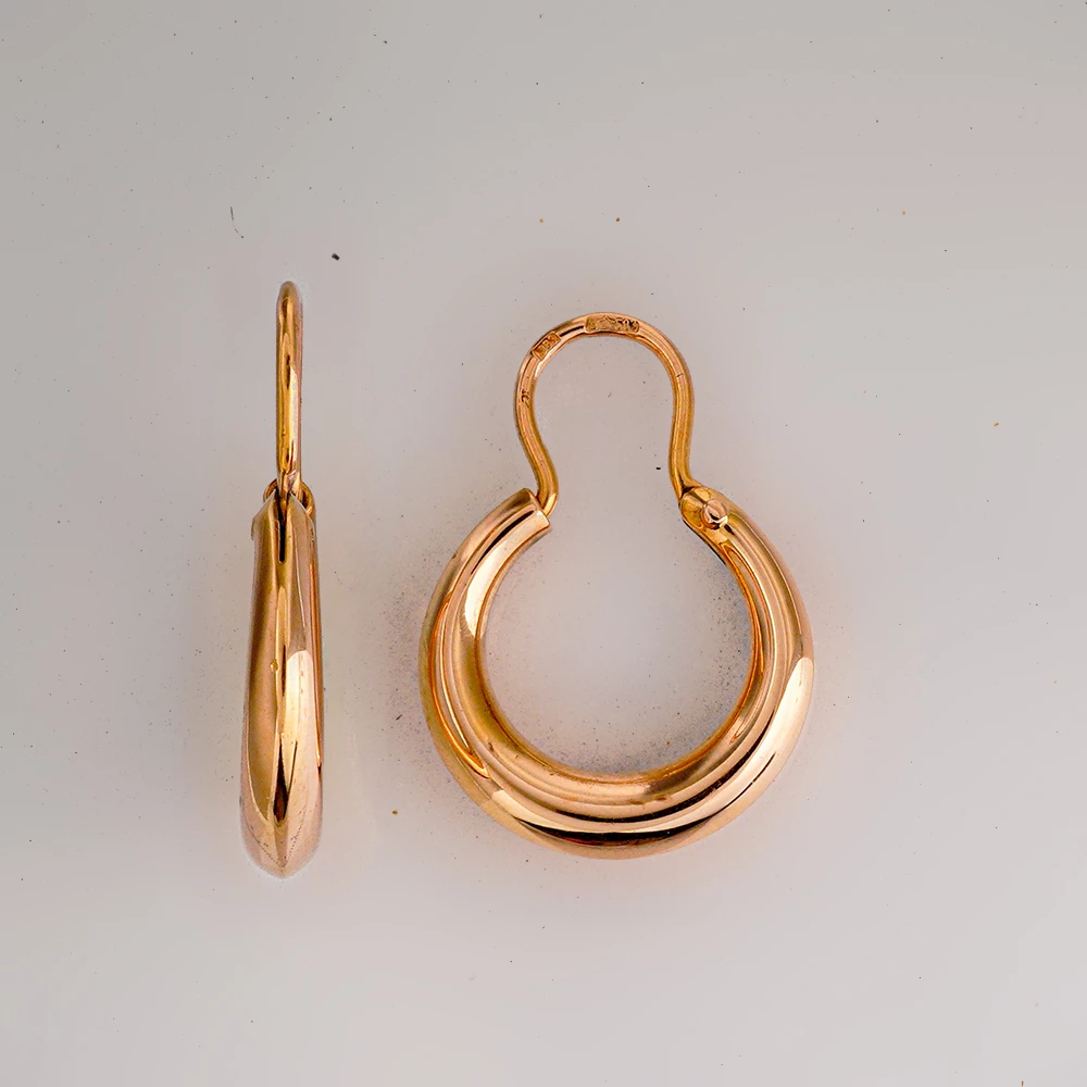 Серьги из красного золота 583 пробы
