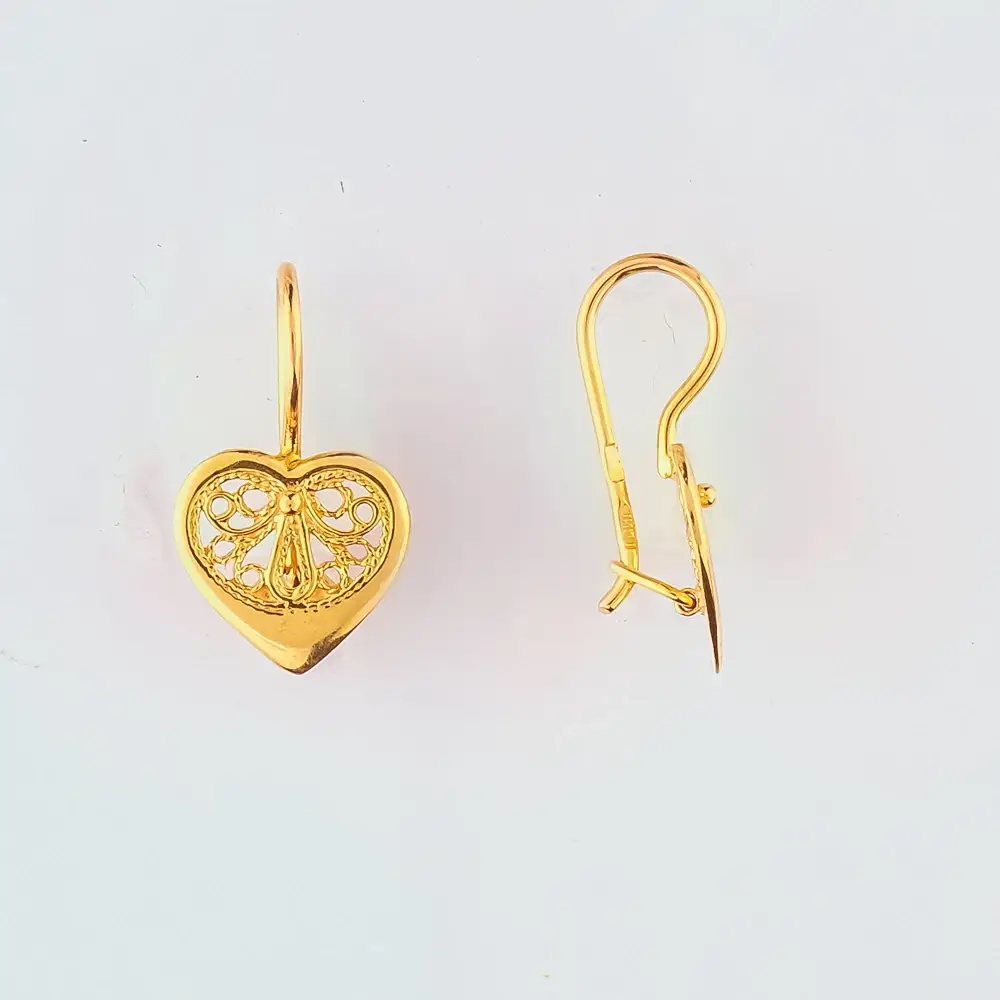 Серьги из красного золота 585 пробы
