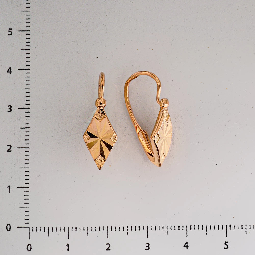 Серьги из красного золота 583 пробы