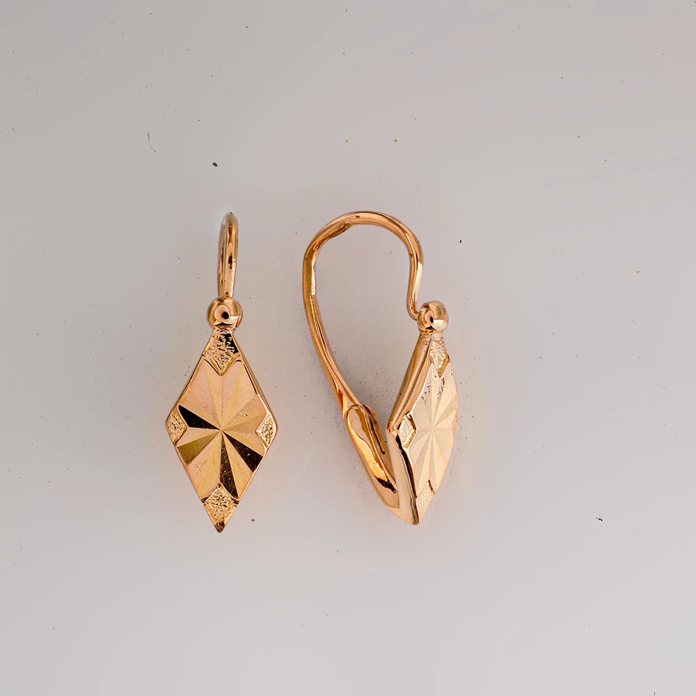 Серьги из красного золота 583 пробы