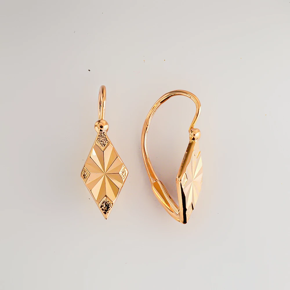 Серьги из красного золота 583 пробы