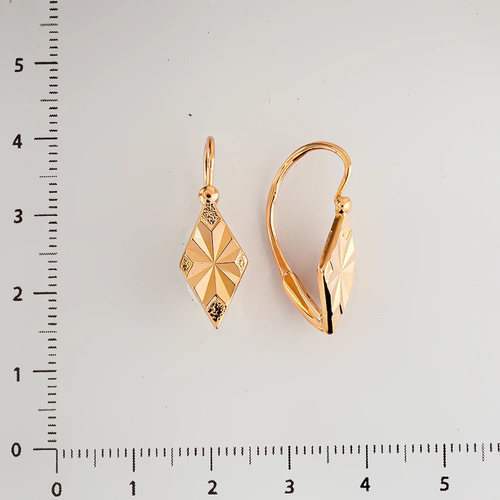 Серьги из красного золота 583 пробы