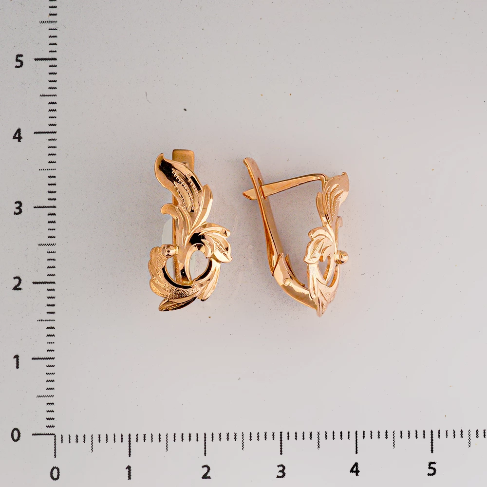 Серьги из красного золота 583 пробы