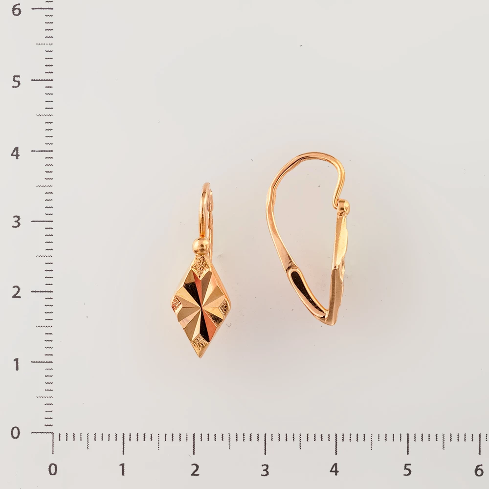 Серьги из красного золота 583 пробы