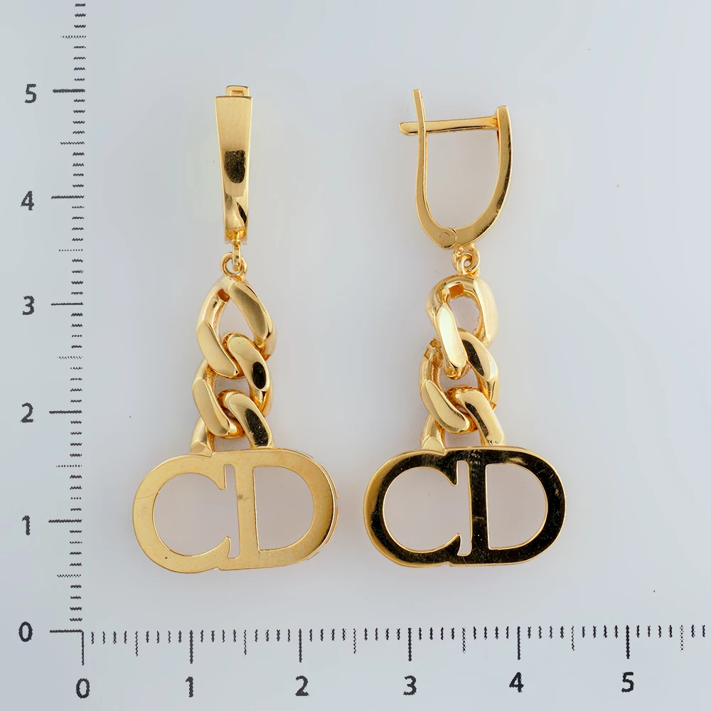 Серьги из желтого золота 585 пробы