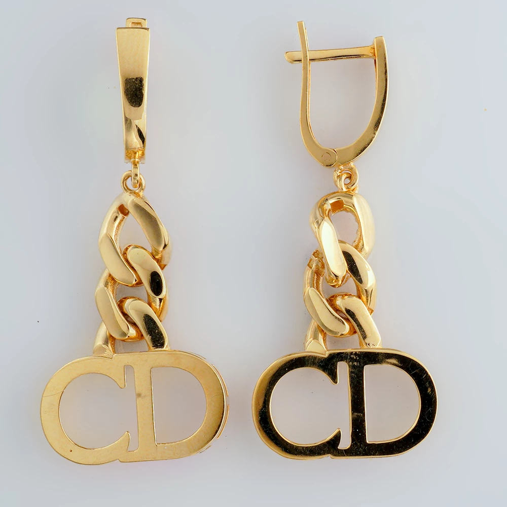 Серьги из желтого золота 585 пробы