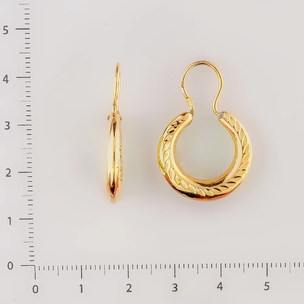 Серьги из красного золота 585 пробы