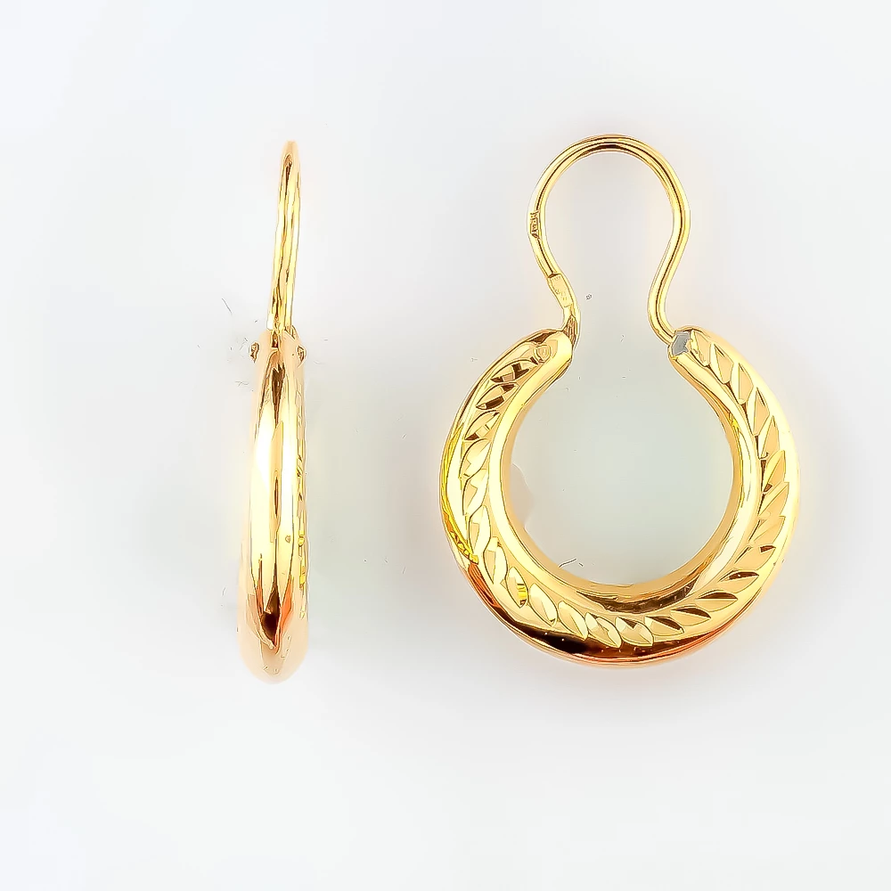 Серьги из красного золота 585 пробы