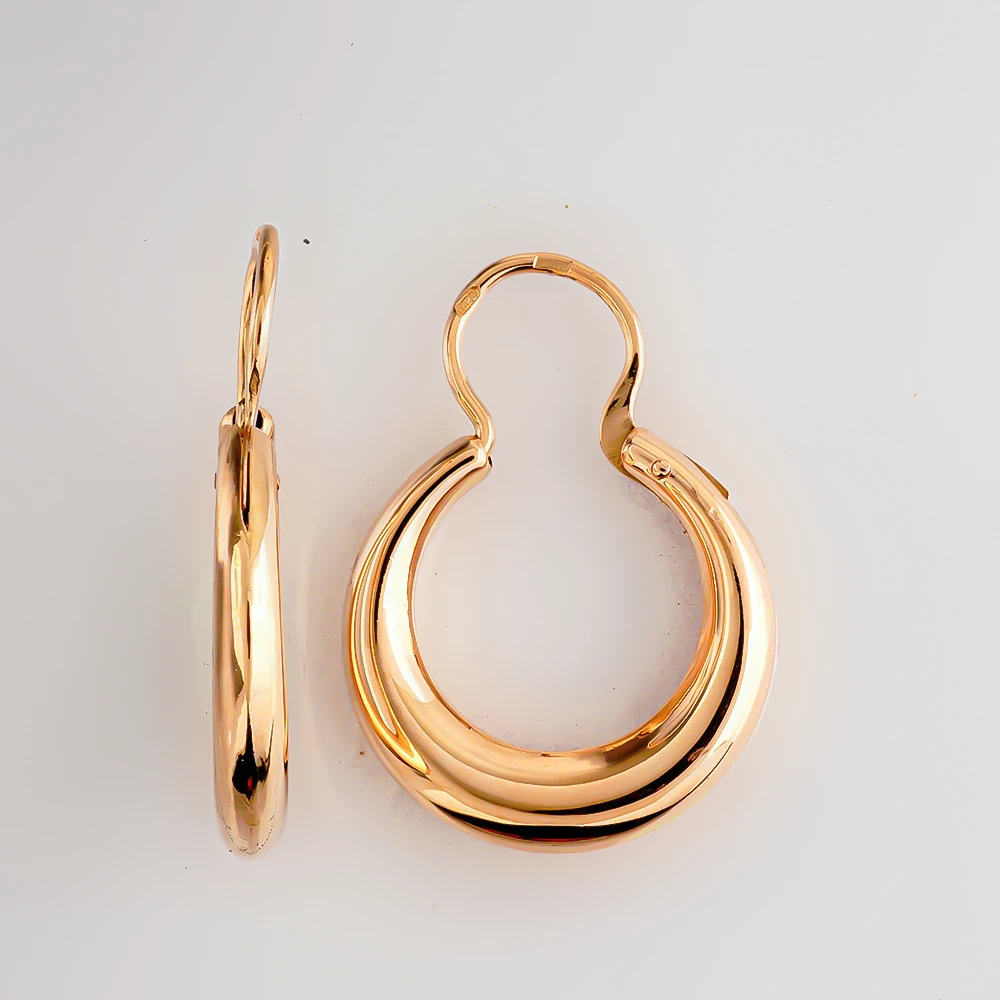 Серьги из красного золота 585 пробы