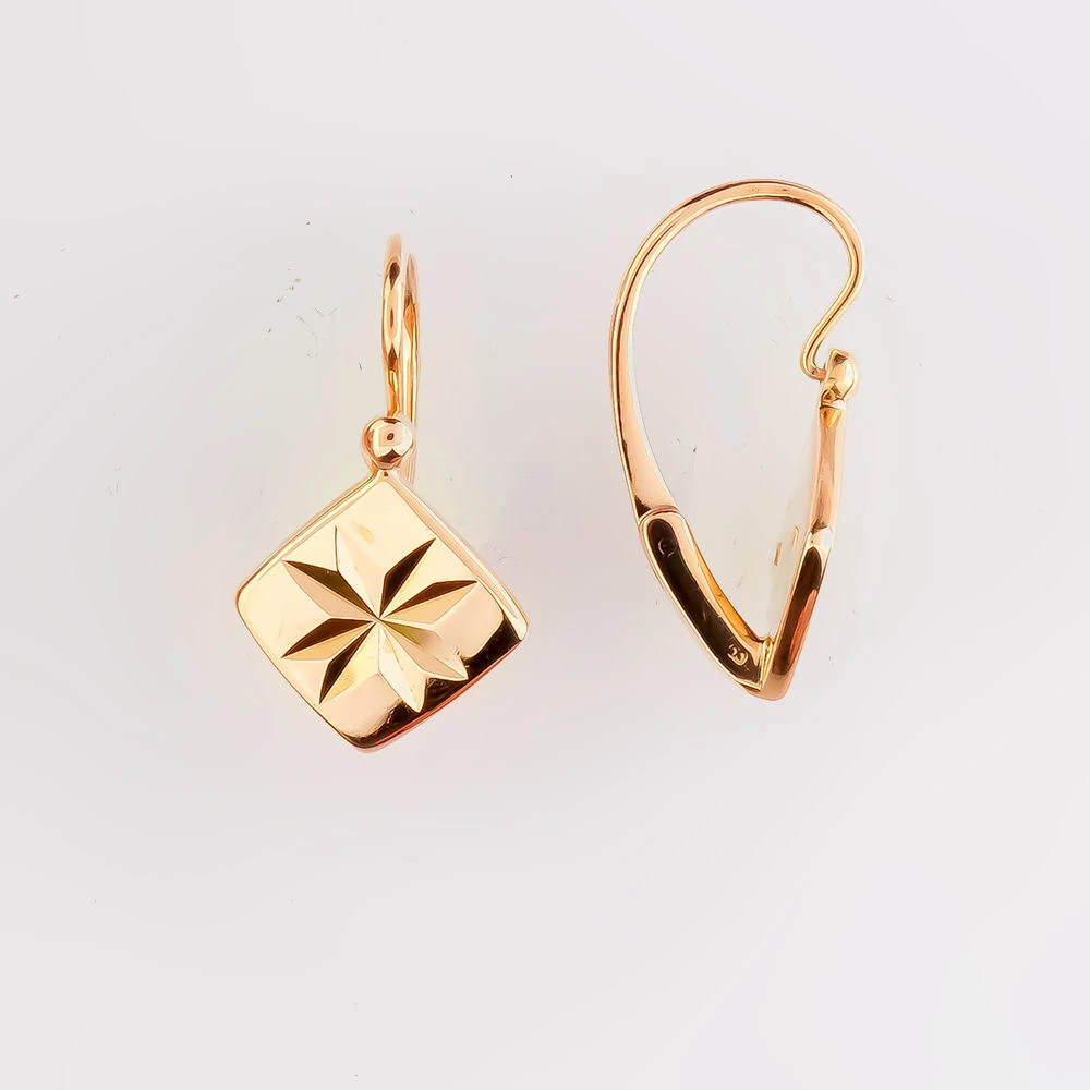 Серьги из красного золота 583 пробы