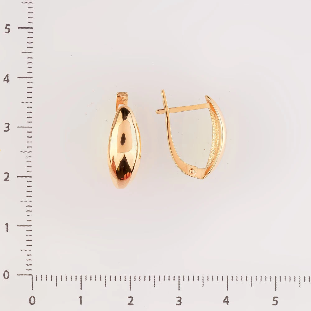 Серьги из красного золота 585 пробы
