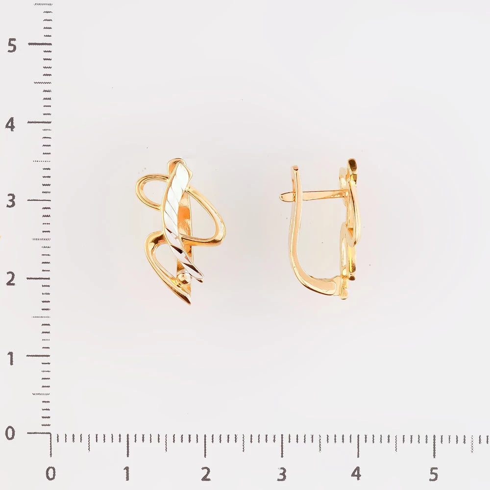 Серьги из красного золота 585 пробы