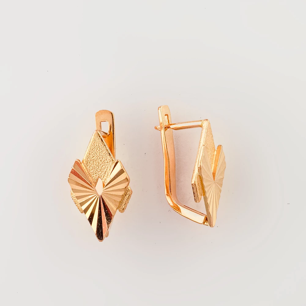 Серьги из красного золота 585 пробы