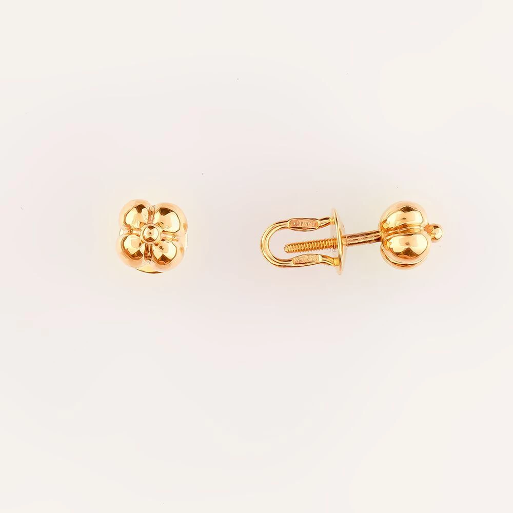 Серьги из красного золота 583 пробы