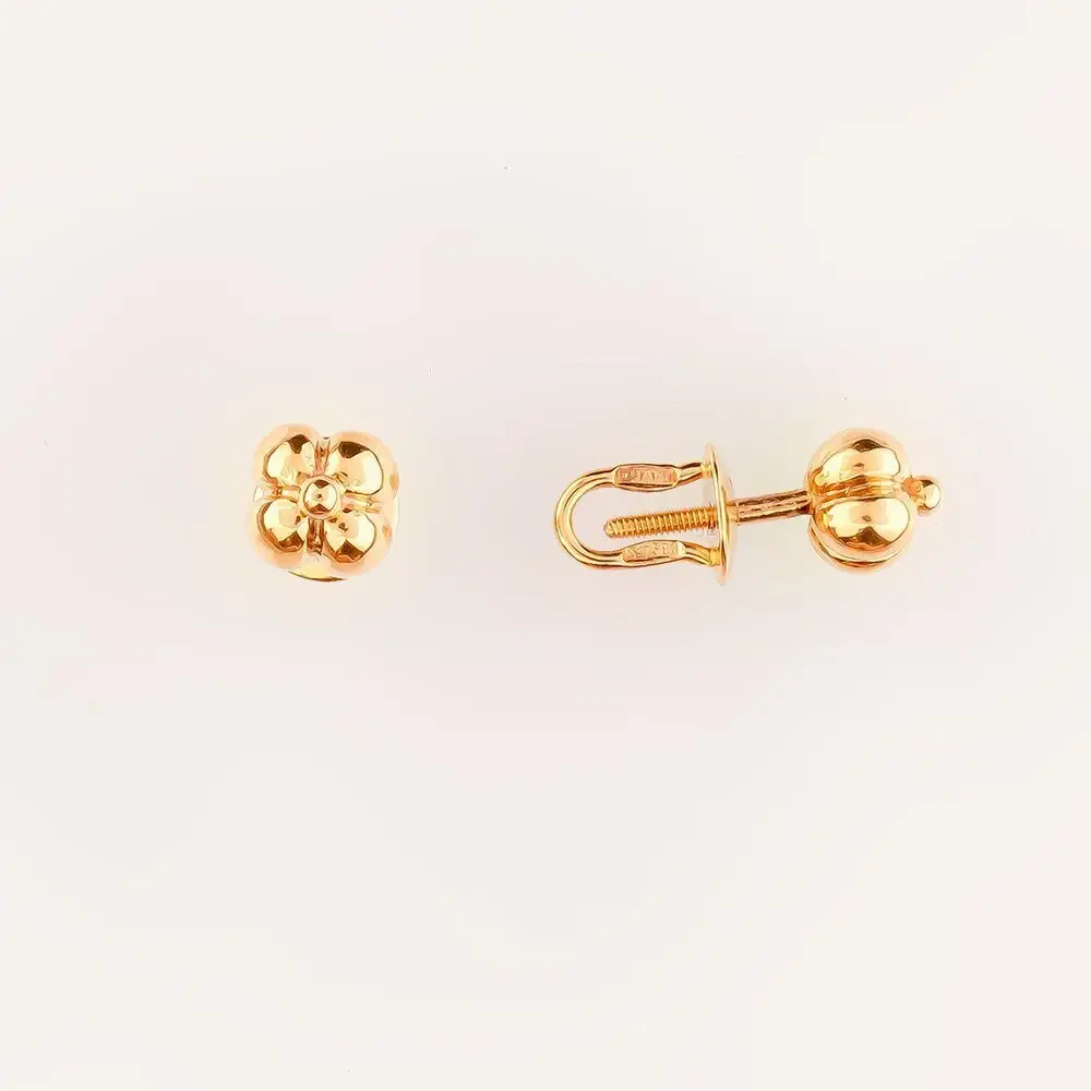 Серьги из красного золота 583 пробы