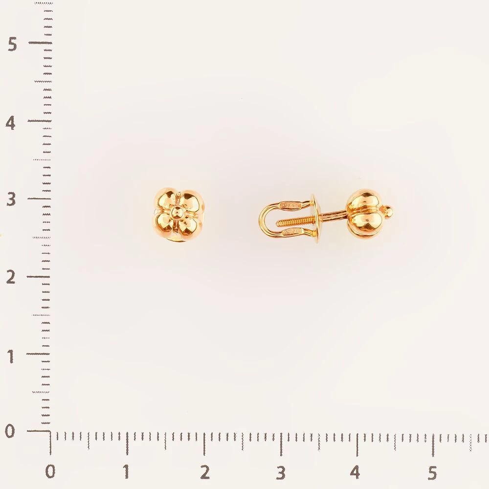 Серьги из красного золота 583 пробы