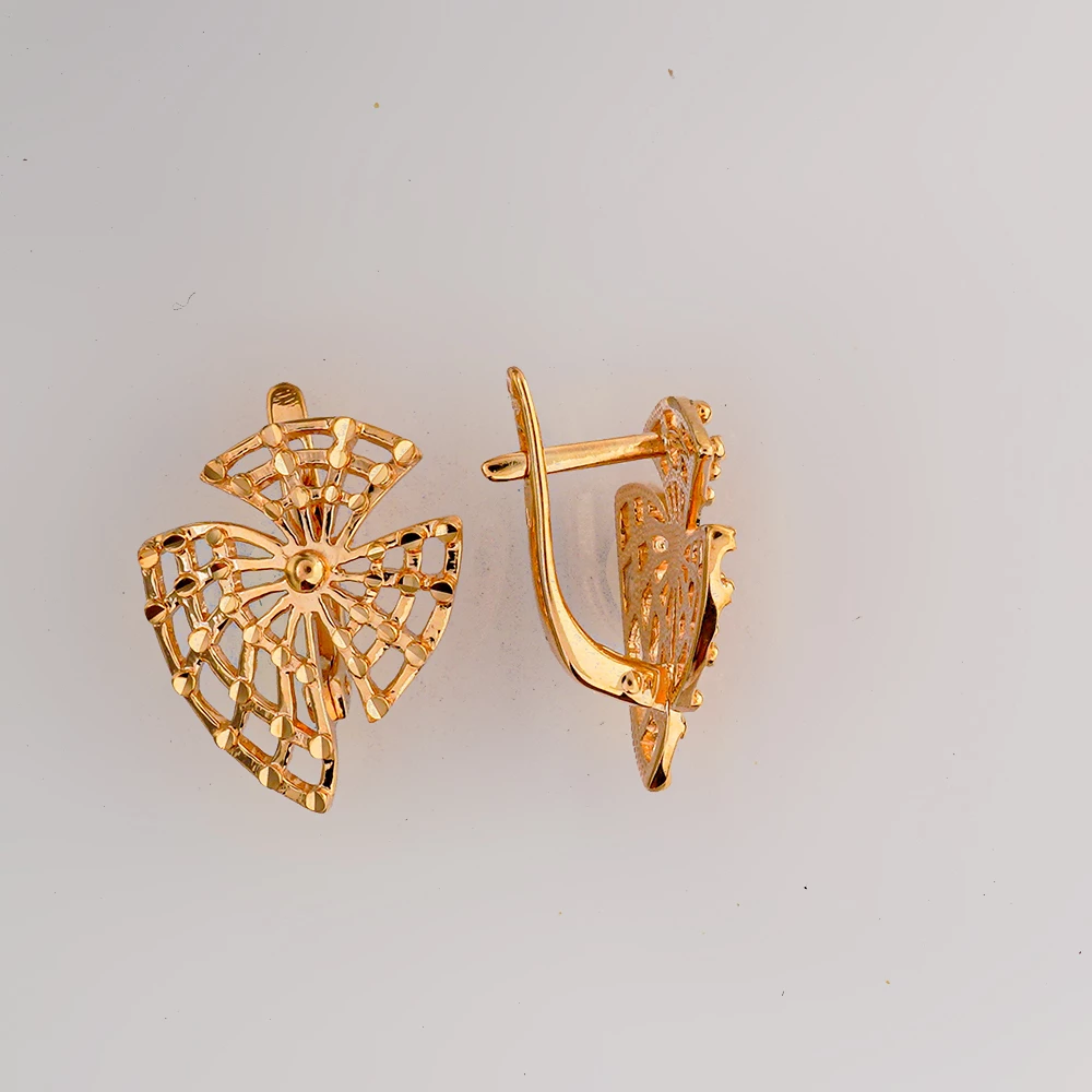 Серьги из красного золота 585 пробы