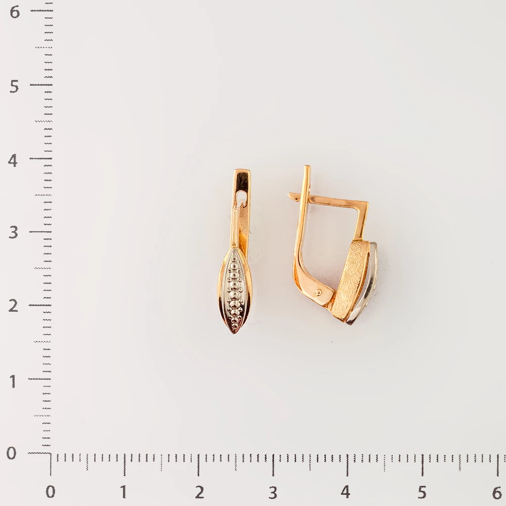 Серьги из красного золота 585 пробы