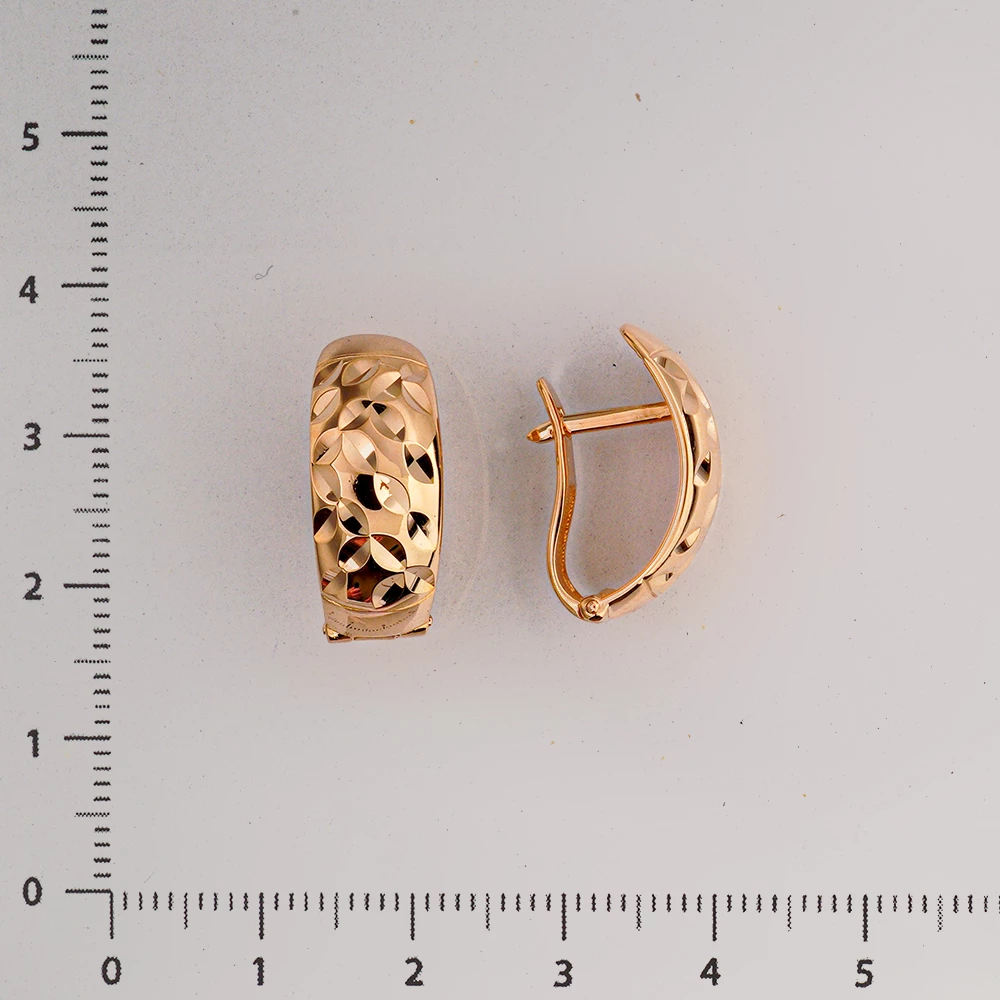 Серьги из красного золота 585 пробы