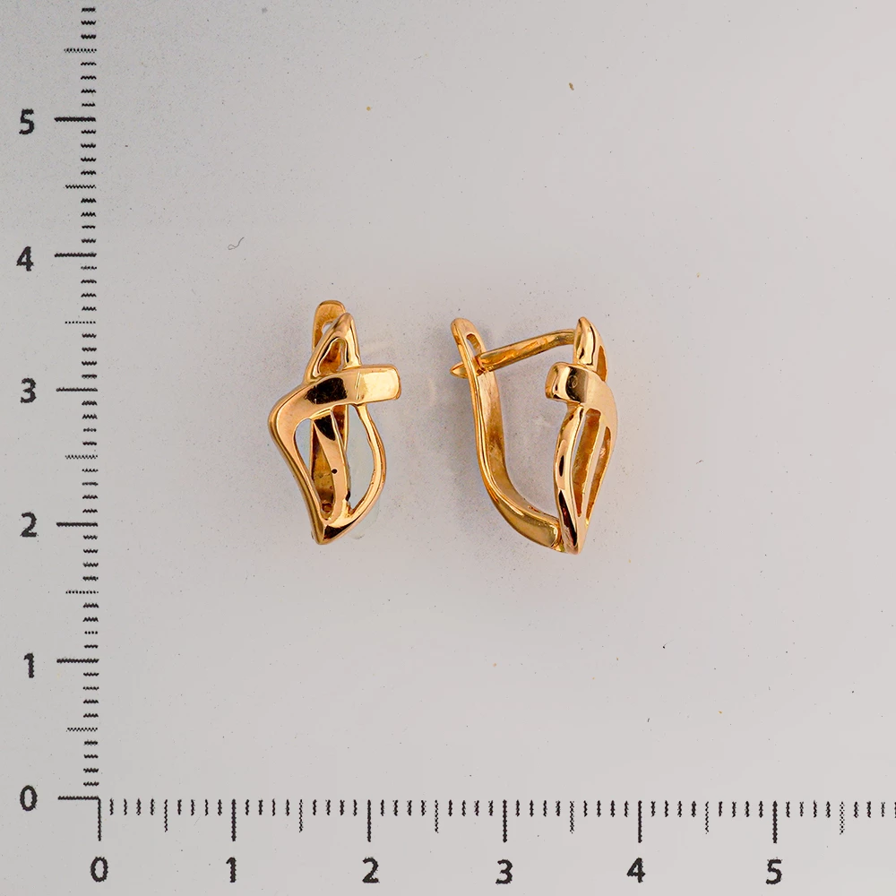 Серьги из красного золота 583 пробы