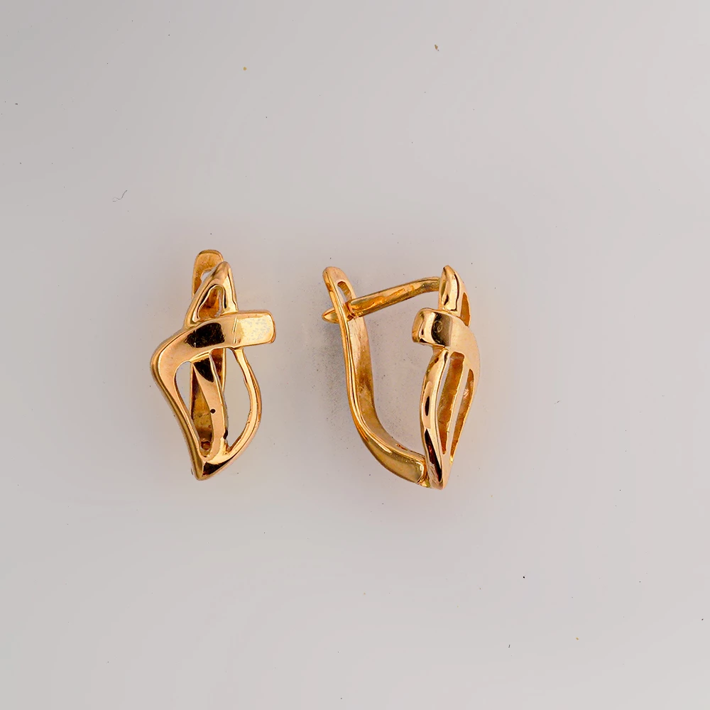 Серьги из красного золота 583 пробы