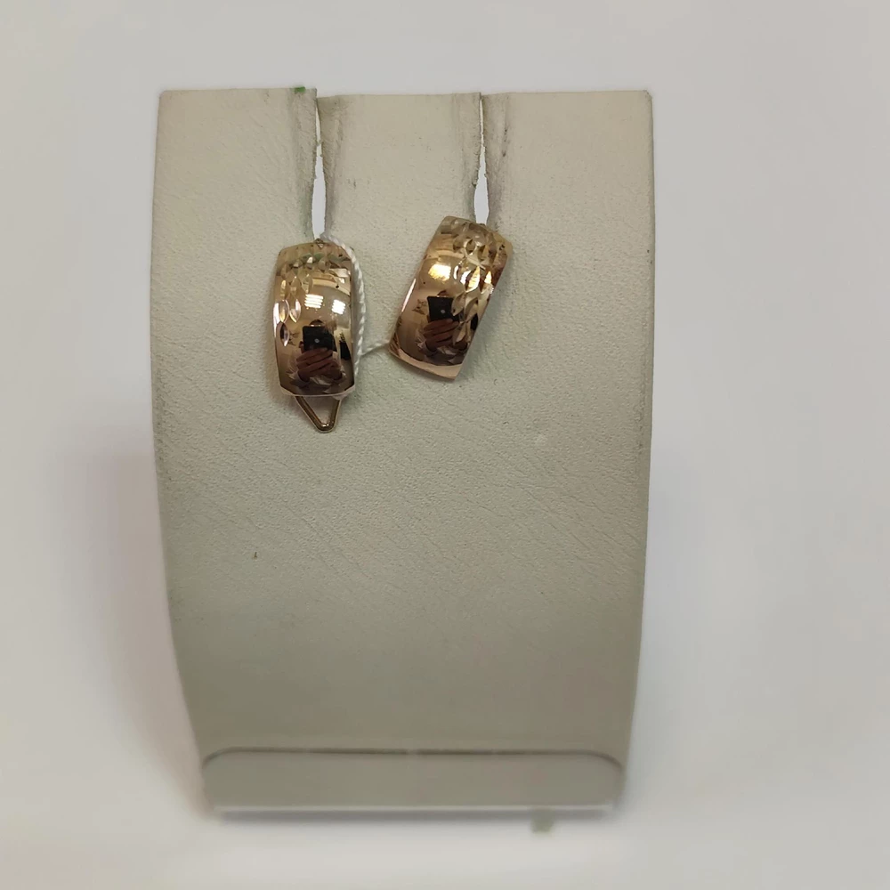 Серьги из красного золота 585 пробы