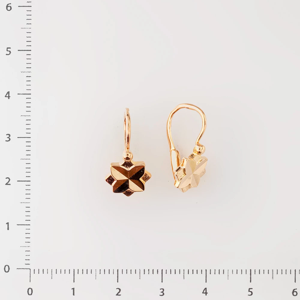 Серьги из красного золота 583 пробы