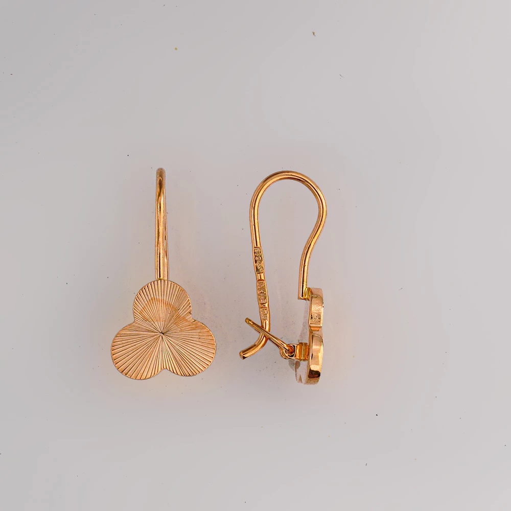 Серьги из красного золота 585 пробы