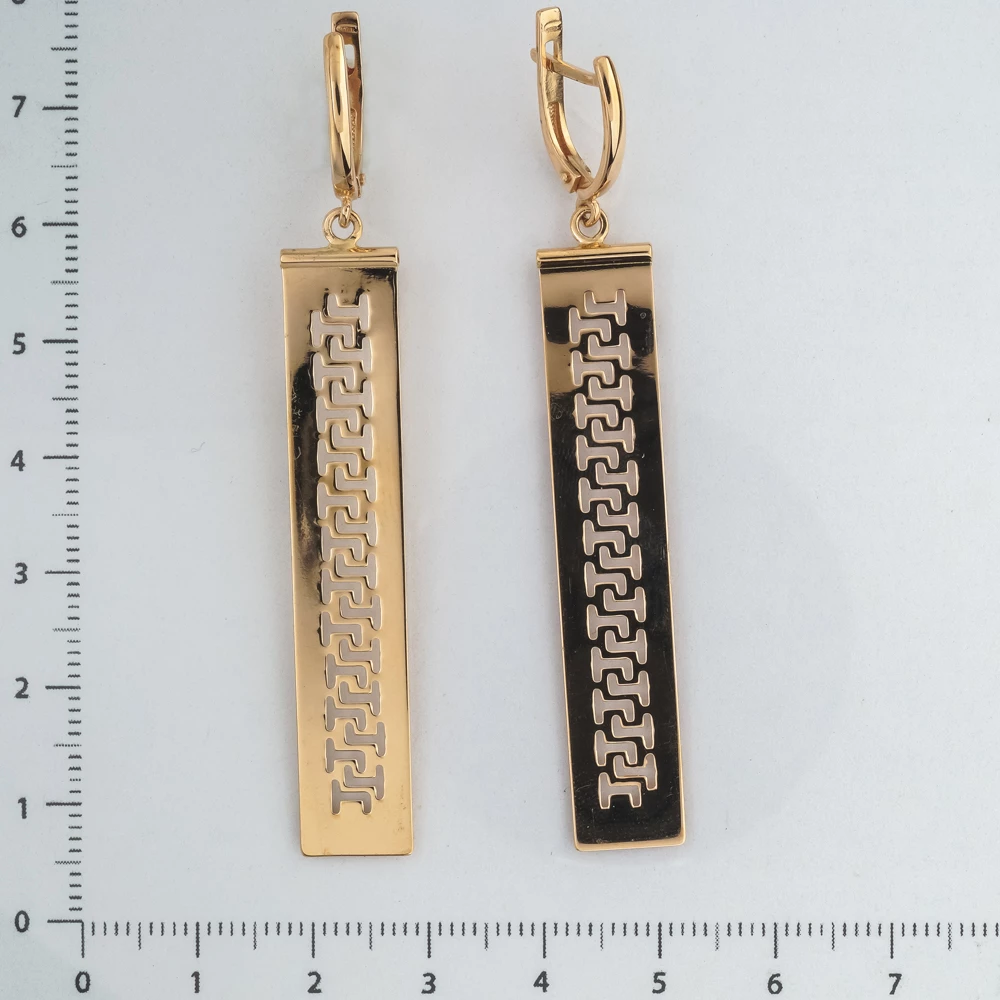 Серьги из красного золота 585 пробы