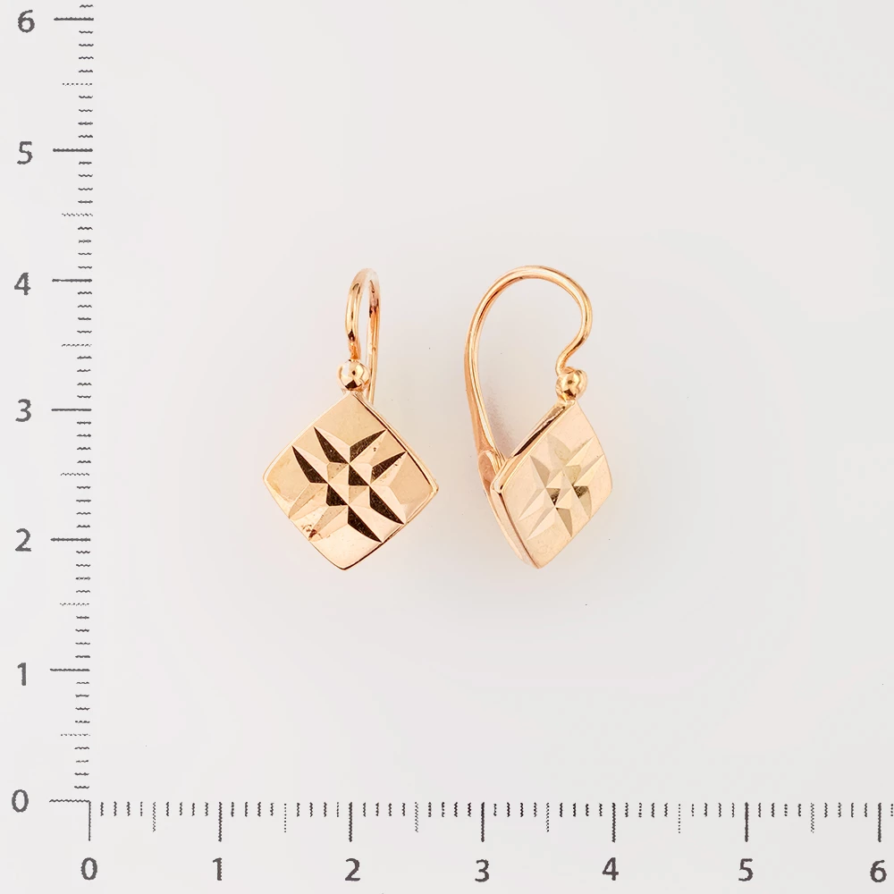 Серьги из красного золота 583 пробы