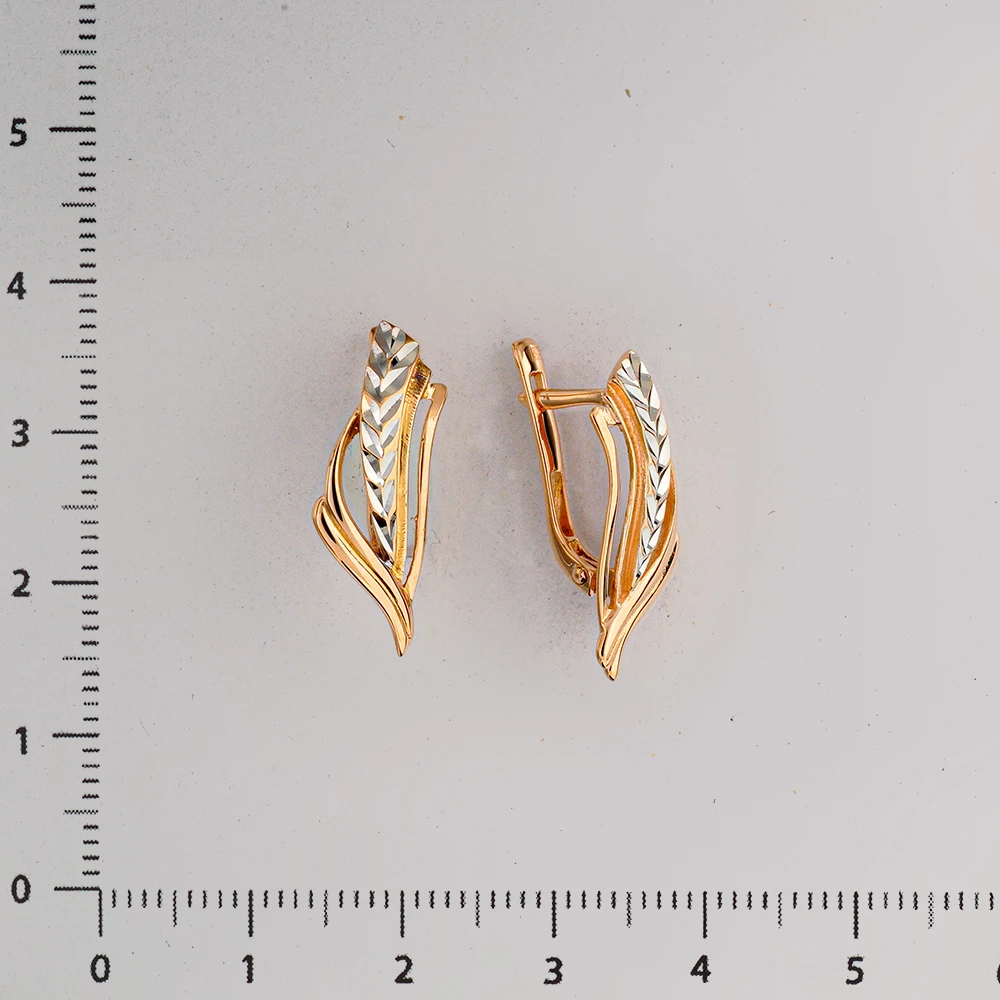 Серьги из красного золота 585 пробы