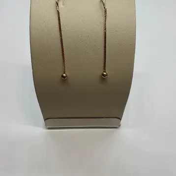 Серьги-продевки из красного золота 585 пробы