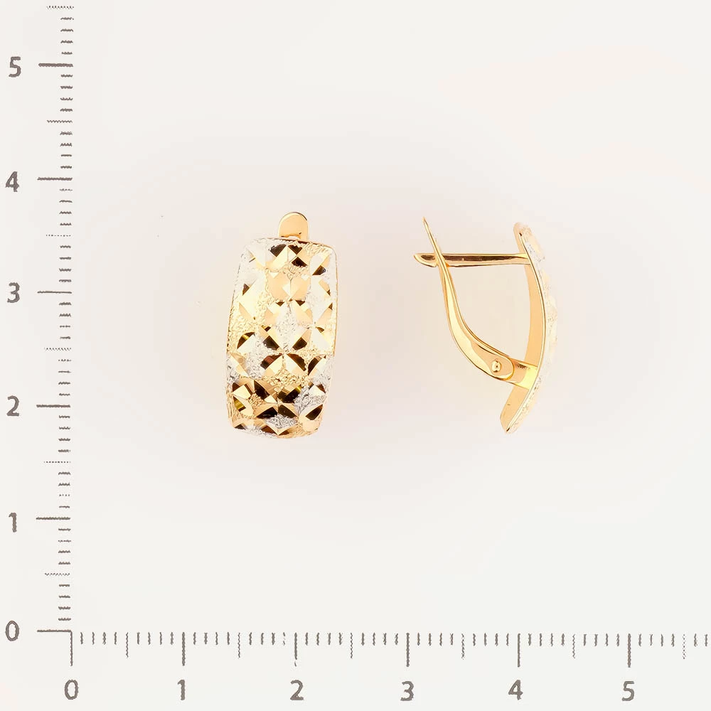 Серьги из красного золота 585 пробы