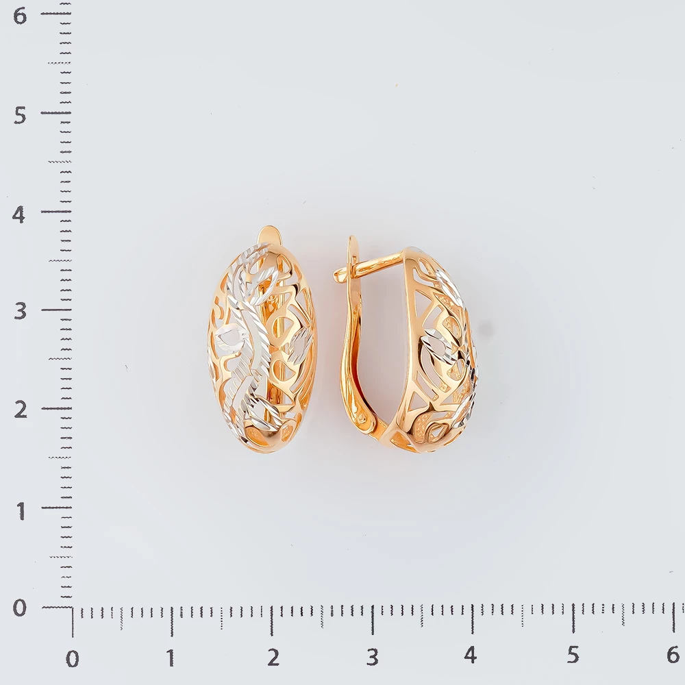 Серьги из красного золота 585 пробы