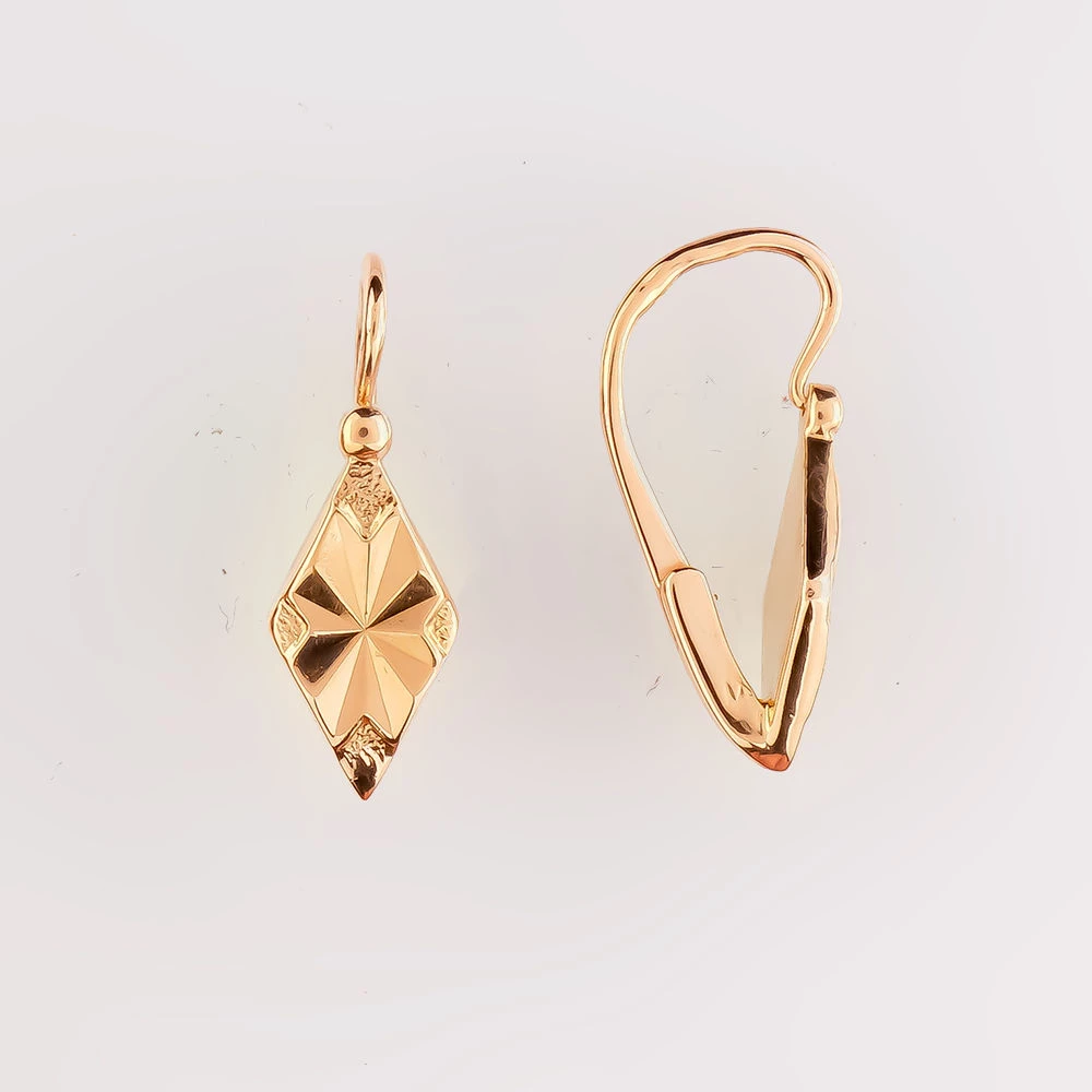 Серьги из красного золота 583 пробы