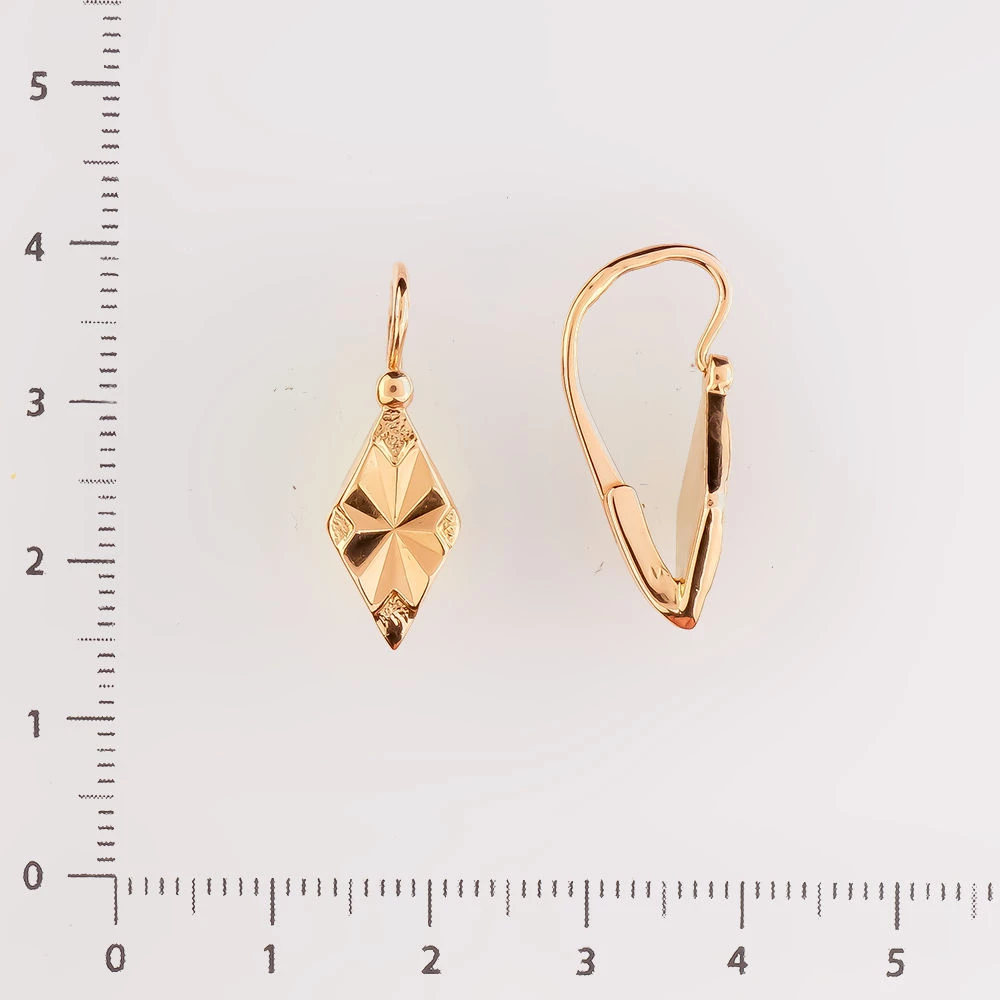 Серьги из красного золота 583 пробы