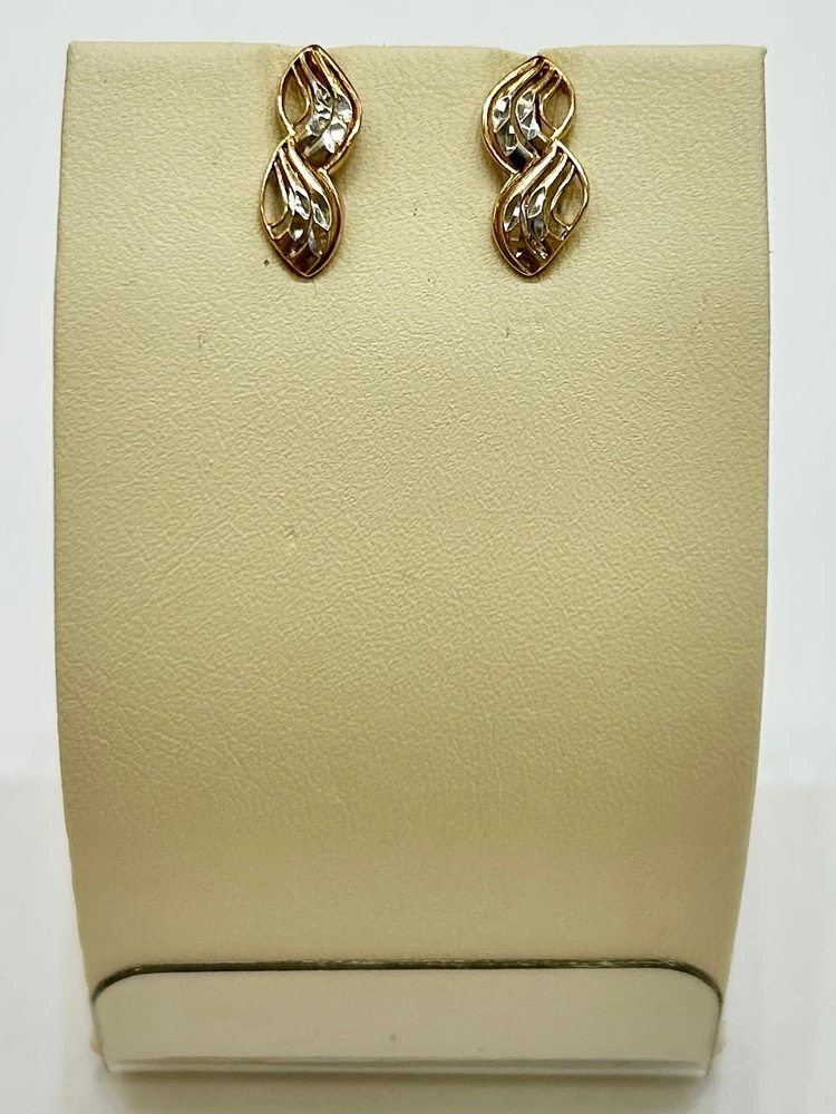 Серьги из красного золота 585 пробы