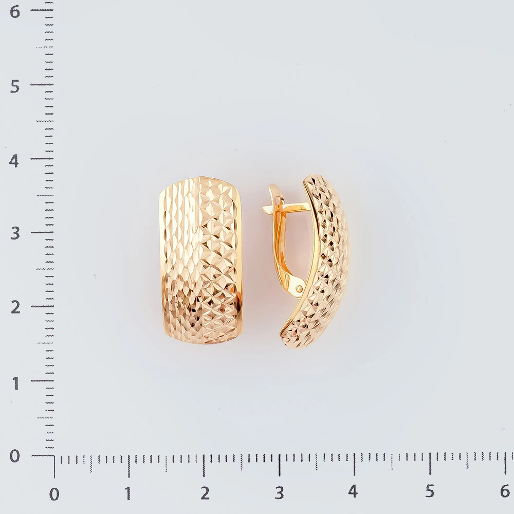 Серьги из красного золота 585 пробы