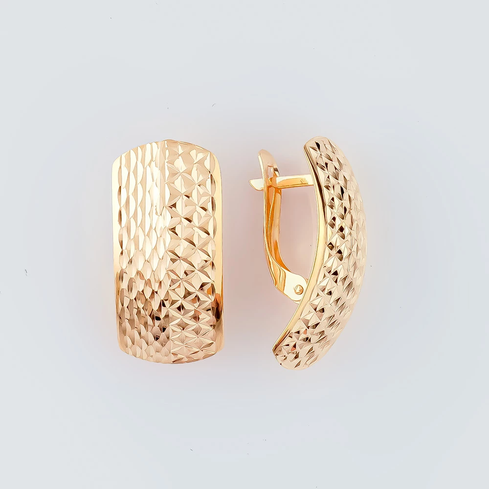 Серьги из красного золота 585 пробы