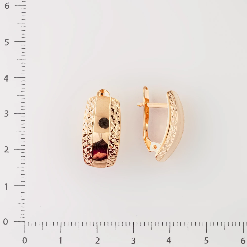 Серьги из красного золота 585 пробы