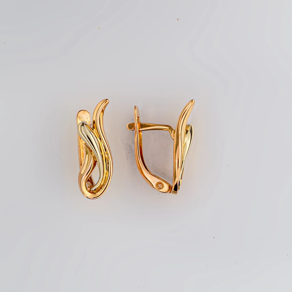 Серьги из красного золота 585 пробы
