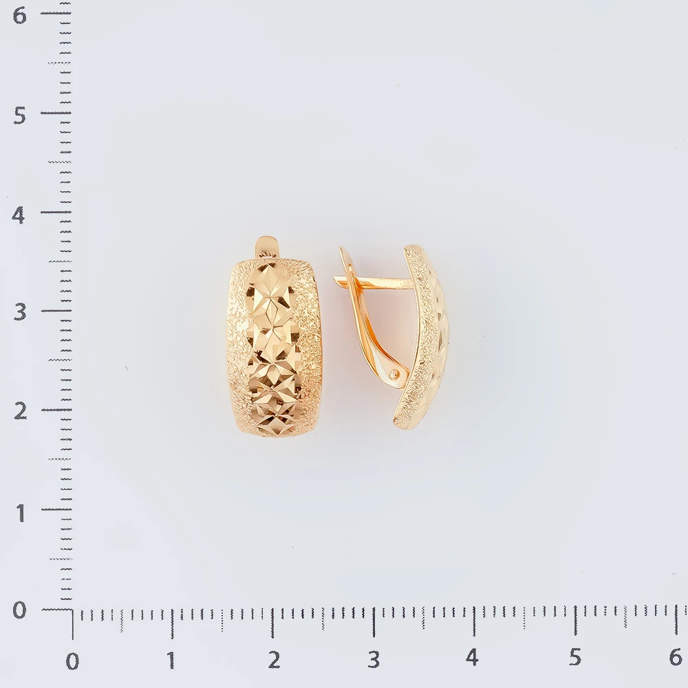 Серьги из красного золота 585 пробы