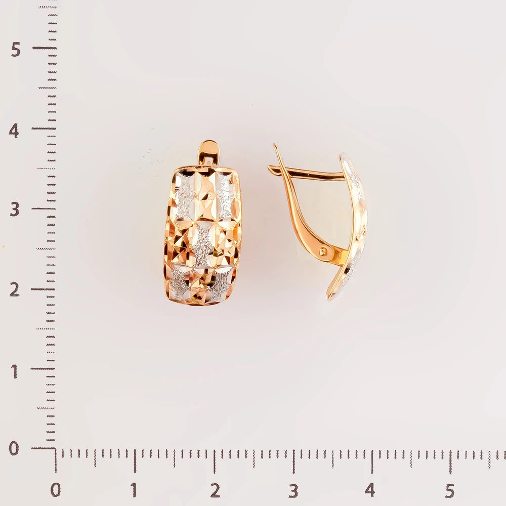 Серьги из красного золота 585 пробы