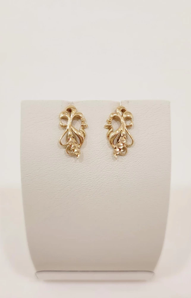 Серьги из красного золота 585 пробы